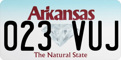 AR license plate 023VUJ