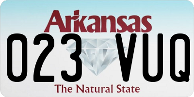 AR license plate 023VUQ