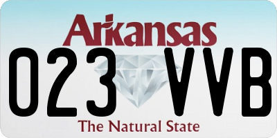 AR license plate 023VVB