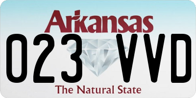 AR license plate 023VVD