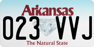 AR license plate 023VVJ
