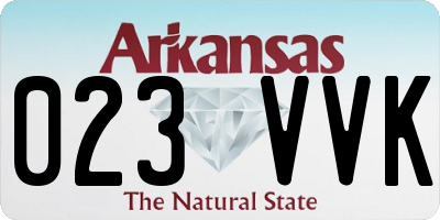 AR license plate 023VVK