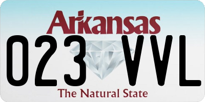 AR license plate 023VVL