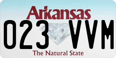 AR license plate 023VVM
