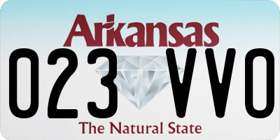 AR license plate 023VVO