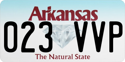AR license plate 023VVP