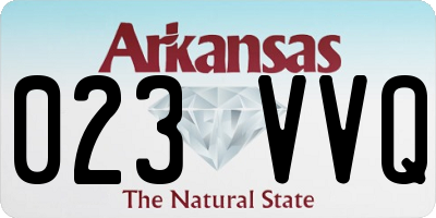 AR license plate 023VVQ