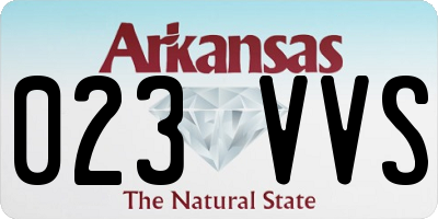 AR license plate 023VVS