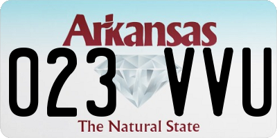 AR license plate 023VVU