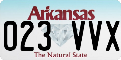 AR license plate 023VVX