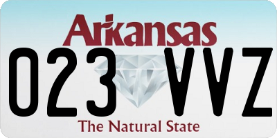 AR license plate 023VVZ