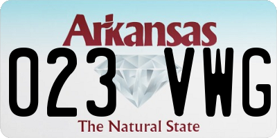 AR license plate 023VWG