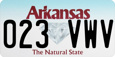AR license plate 023VWV