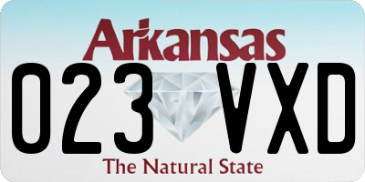 AR license plate 023VXD