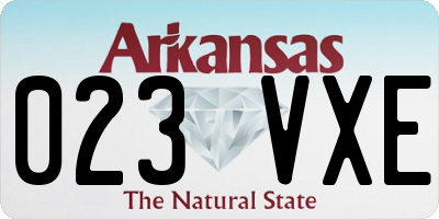 AR license plate 023VXE
