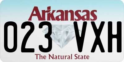 AR license plate 023VXH