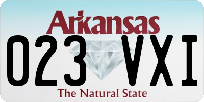 AR license plate 023VXI