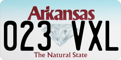 AR license plate 023VXL