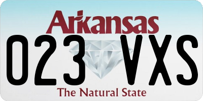 AR license plate 023VXS