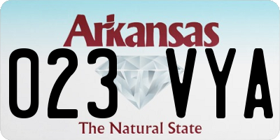 AR license plate 023VYA
