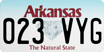 AR license plate 023VYG