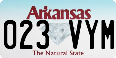 AR license plate 023VYM