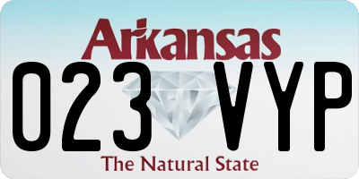 AR license plate 023VYP