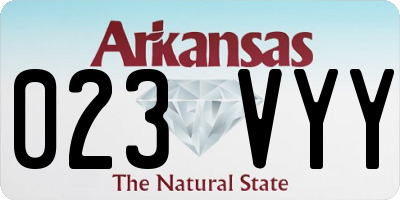 AR license plate 023VYY