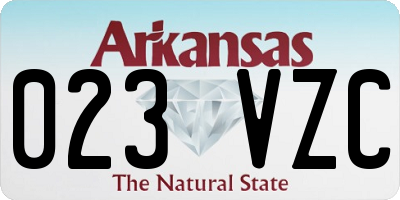 AR license plate 023VZC