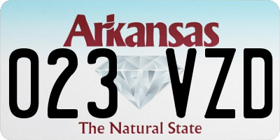 AR license plate 023VZD