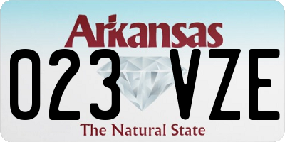 AR license plate 023VZE