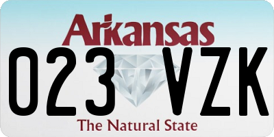 AR license plate 023VZK