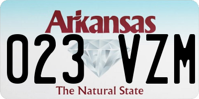 AR license plate 023VZM