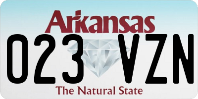 AR license plate 023VZN