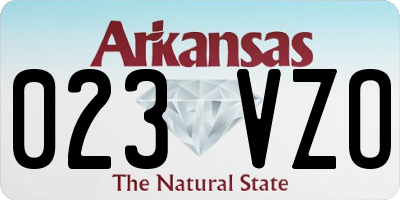 AR license plate 023VZO