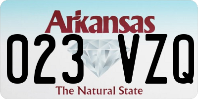 AR license plate 023VZQ