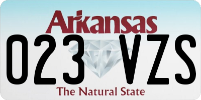 AR license plate 023VZS