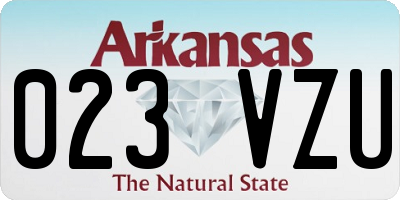 AR license plate 023VZU