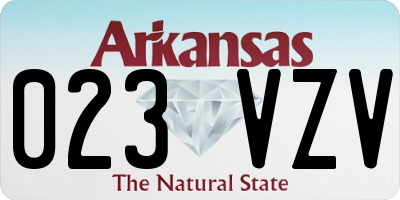 AR license plate 023VZV