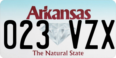 AR license plate 023VZX