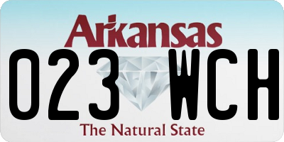 AR license plate 023WCH