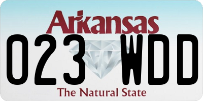 AR license plate 023WDD