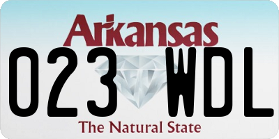 AR license plate 023WDL