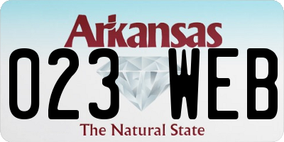 AR license plate 023WEB