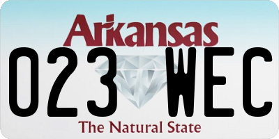 AR license plate 023WEC