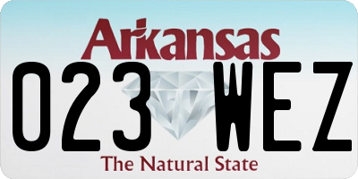 AR license plate 023WEZ