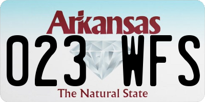 AR license plate 023WFS