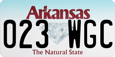 AR license plate 023WGC