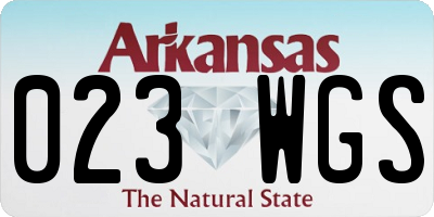 AR license plate 023WGS
