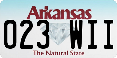 AR license plate 023WII
